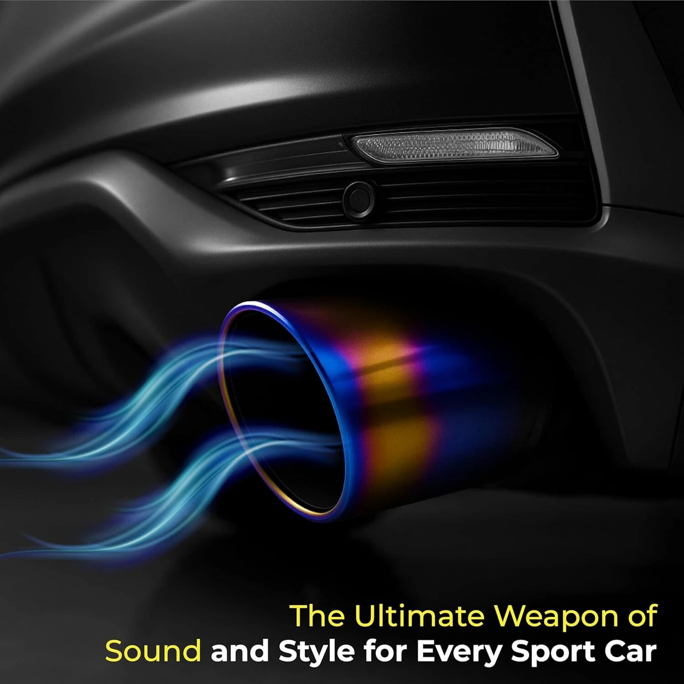 BRXR Universal Car Exhaust Muffler Tip Silencer Cover for All Car Models  Car Silencer (Car Exhaust Systems Muffler & End Tube Silencer Cover)